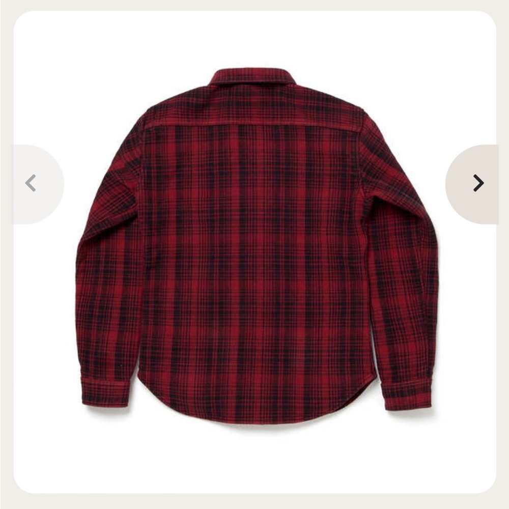 STUDIO D'ARTISAN INTERNATIONAL "HINODE" HEAVYWEIGHT FLANNEL CRUISER SHIR… - Picture 11 of 16